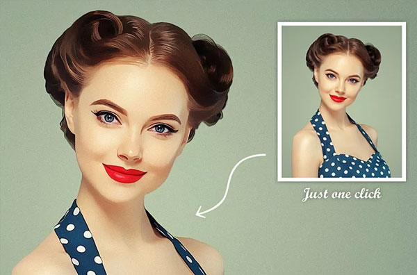 Retro Painting Photoshop Action