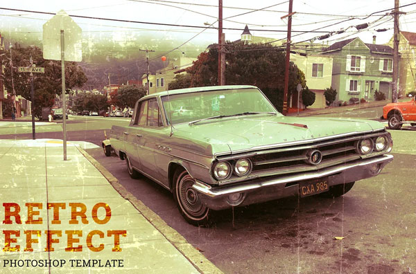 Retro Photo Effect Photoshop Action