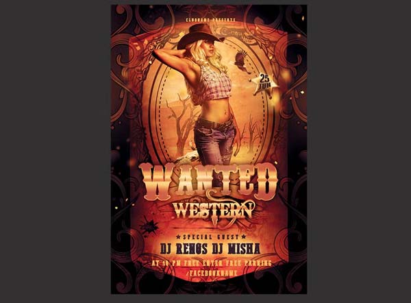 Retro Wanted Poster Template