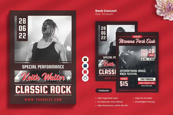 Rock Concert Flyer Design