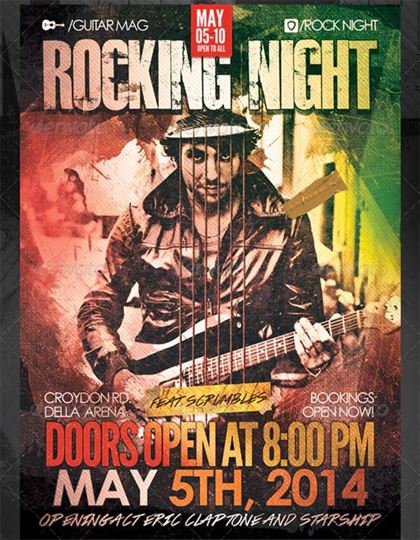 Rock Concert Poster & Flyer Bundle