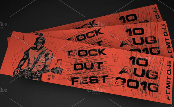 Rock Fest Event Ticket Download