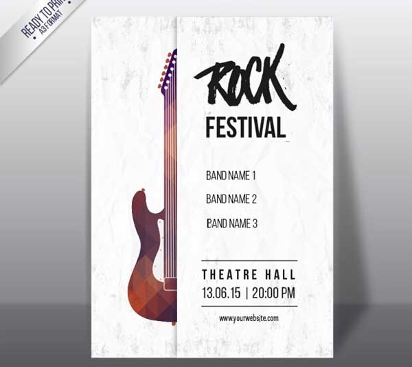 Rock Festival Concert Flyer Template