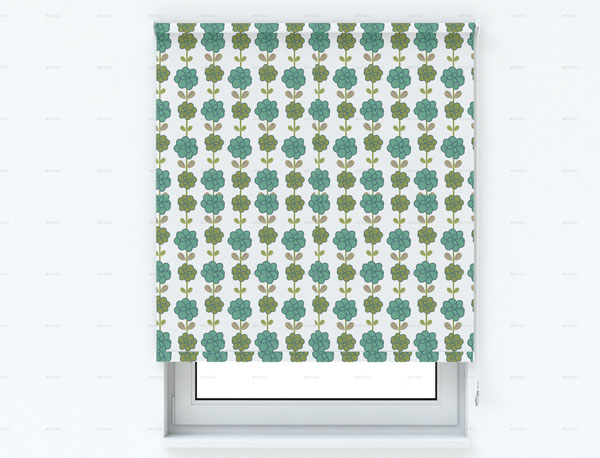Roller Curtain Mockups Download