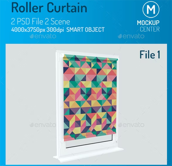 Roller Curtain Mockups