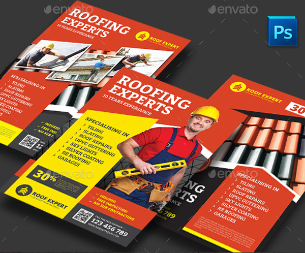 Roofing Flyer Design Templates