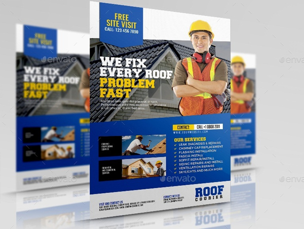 Roofing Services Flyer Design Template