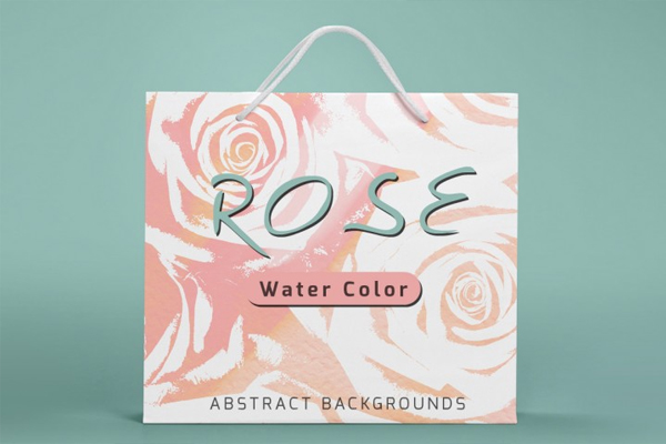 Rose Watercolor Abstract Backgrounds