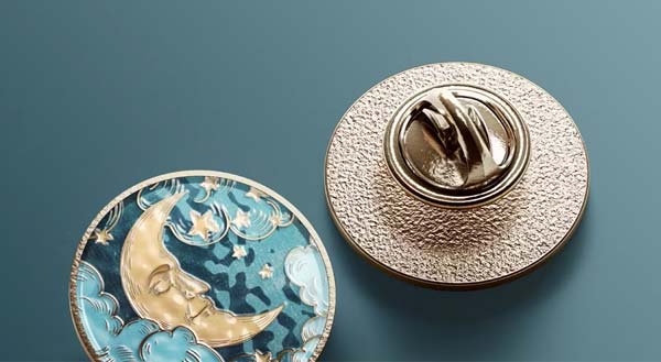 Round Enamel Pin Mockups Set