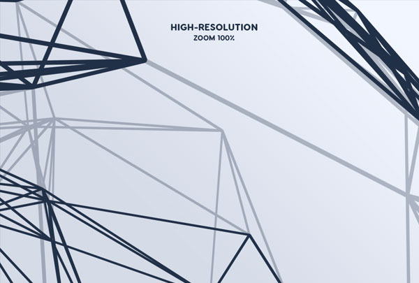 Round Geometry Polygon Mesh Photoshop Brushes