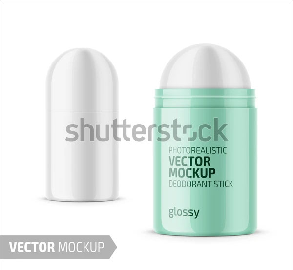 Rounded White Glossy Plastic Bottle Mockups