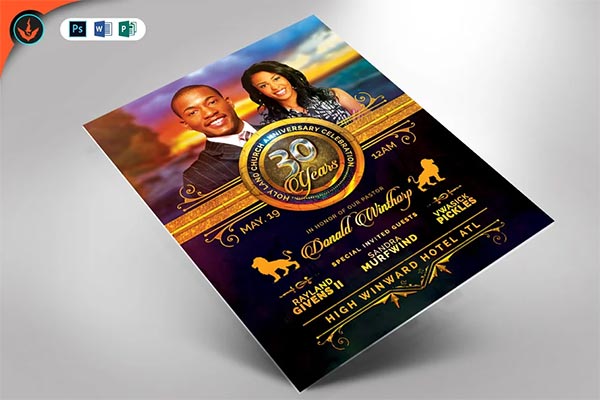 Royal Church Anniversary Flyer