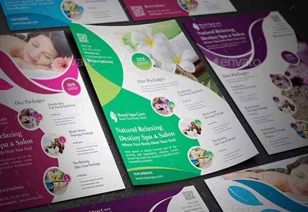 Royal Spa Care Flyer Template