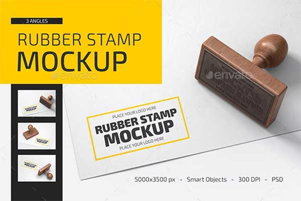 Rubber Stamp Mockup Set