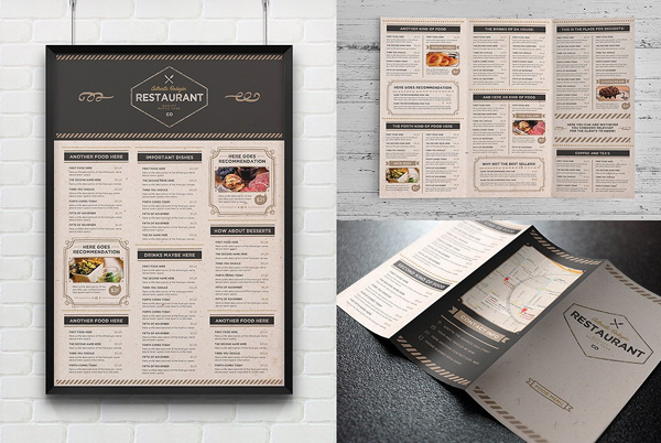 Rustic Menu Design Template