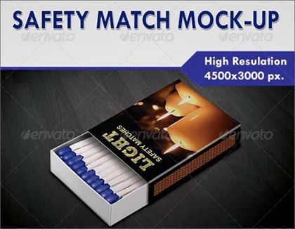 Safety Match Mock-up Template