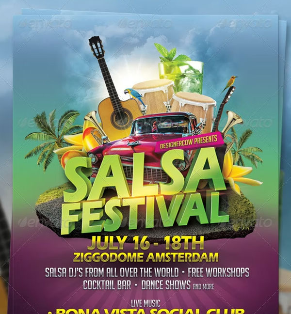 Salsa Festival Flyer Template