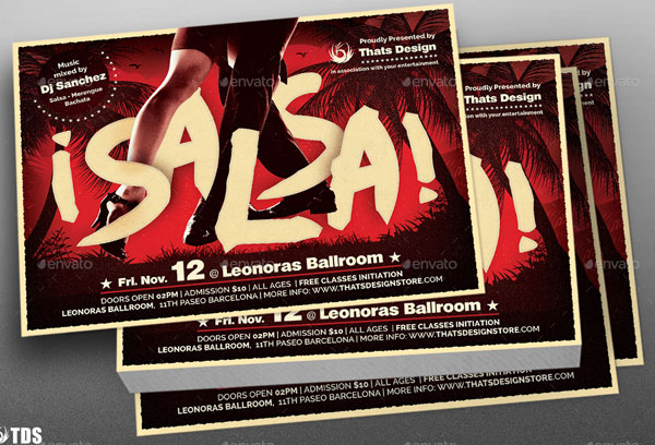 Salsa Flyer Printable Template