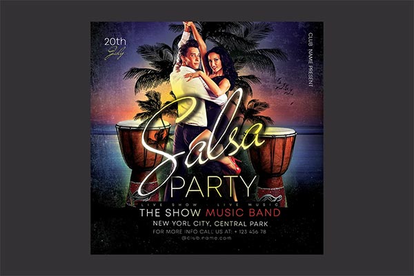 Salsa Party Flyer Design