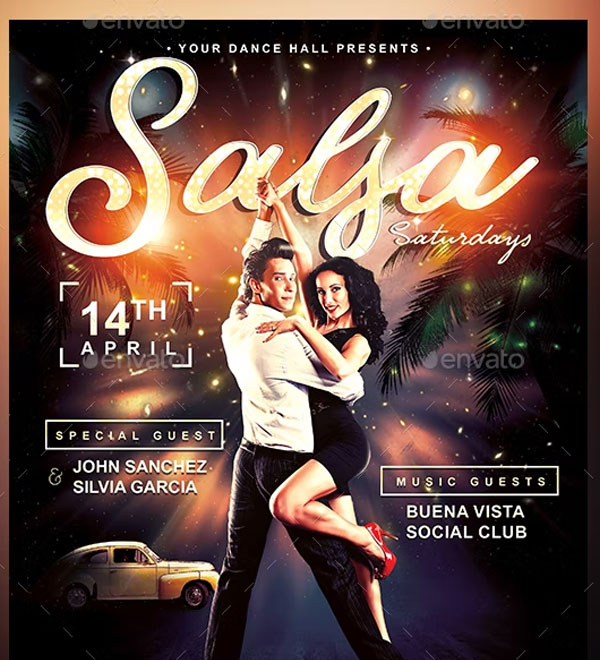 Salsa Saturdays Flyer Template