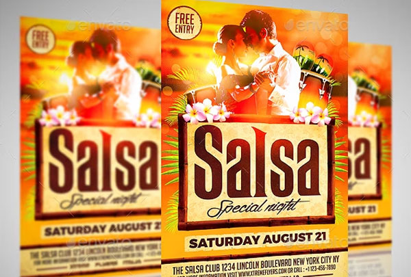 Salsa Special Night Flyer Template