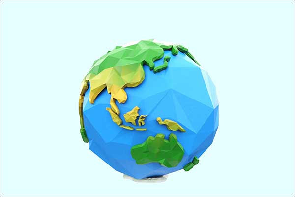 Sample 3D Low Poly Earth