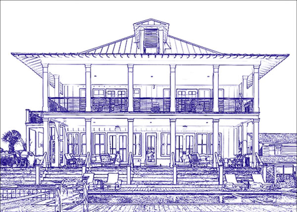 Sample Architecture Sketch Photoshop Action