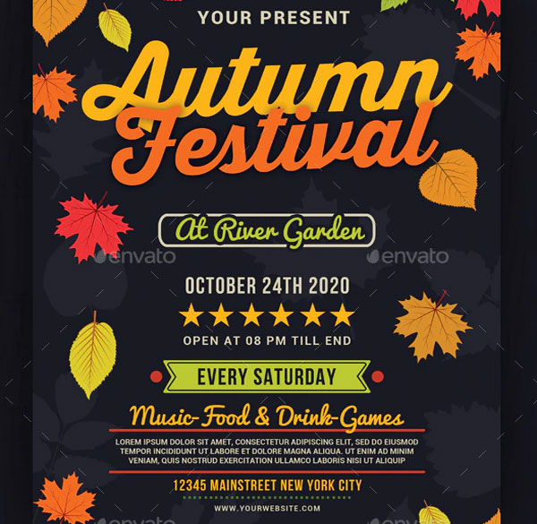 Sample Autumn Festival Flyer