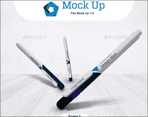 Sample Ballpoint Pen Mockup Design