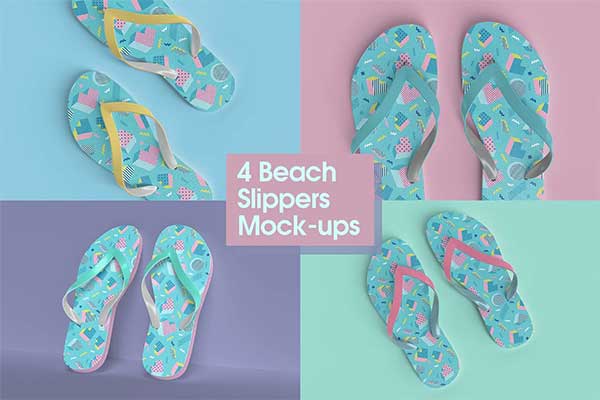 Sample Beach Slippers Mock-up