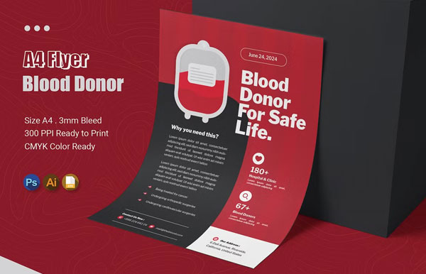 Sample Blood Donor Flyer Design