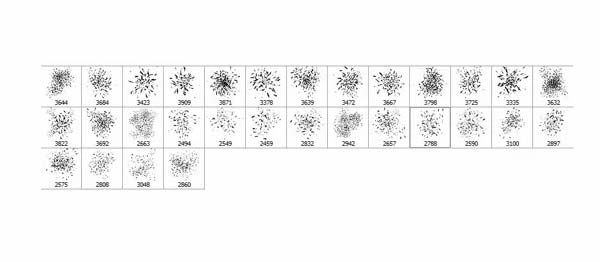 Sample Broken Glass Photoshop Brushes