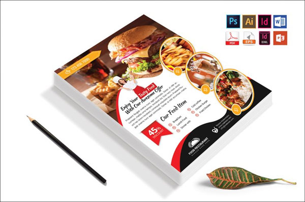 Sample Burger Restaurant Flyer Templates