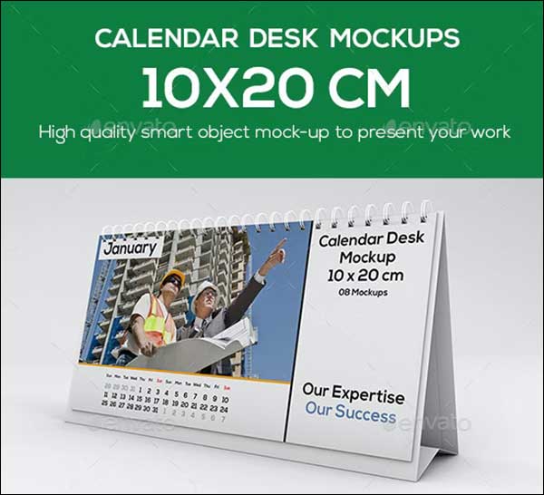 Sample Calendar Desk Mockups
