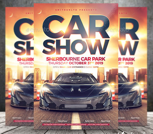 Sample Car Show Flyer Templates