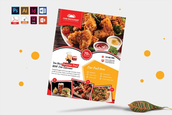 Sample Chicken Wings Restaurant Flyer