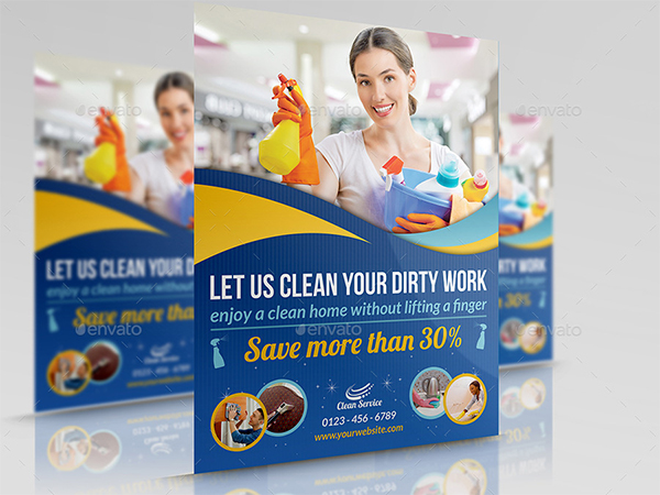 Sample Cleaning Services Flyer Template