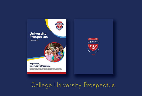 Sample College University Prospectus Brochure Template