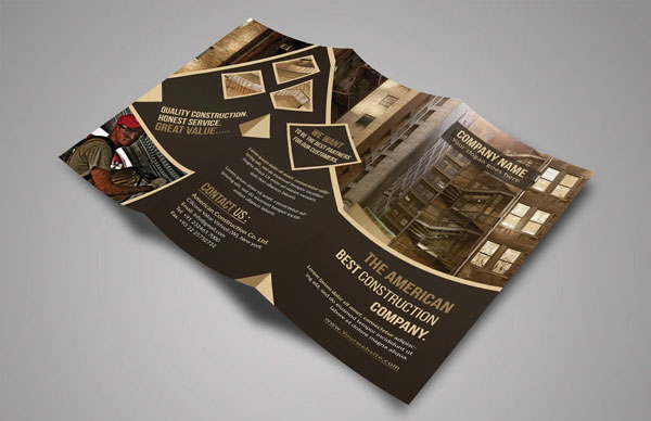 Sample Construction Tri-Fold Brochure