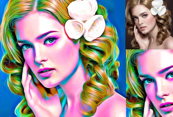 Sample Digital Painting it Photoshop Action