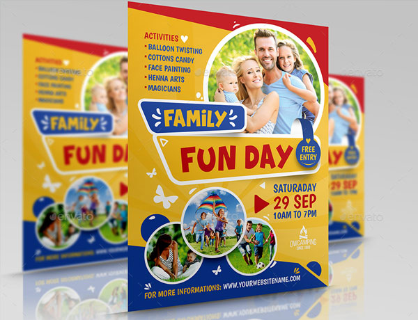 Sample Family Fun Day Flyer Template