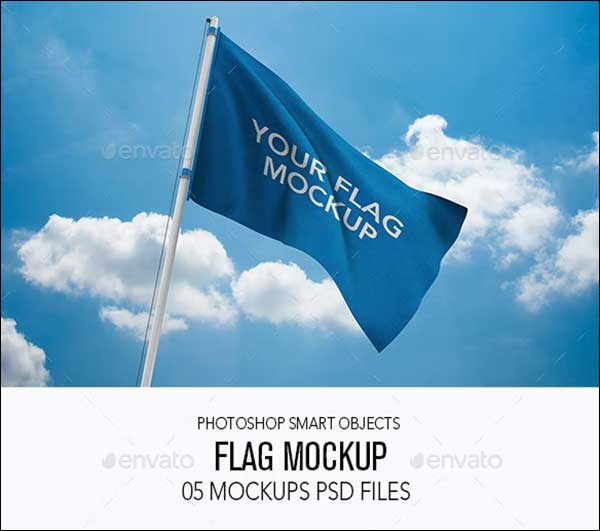 Sample Flag MockUp PSD