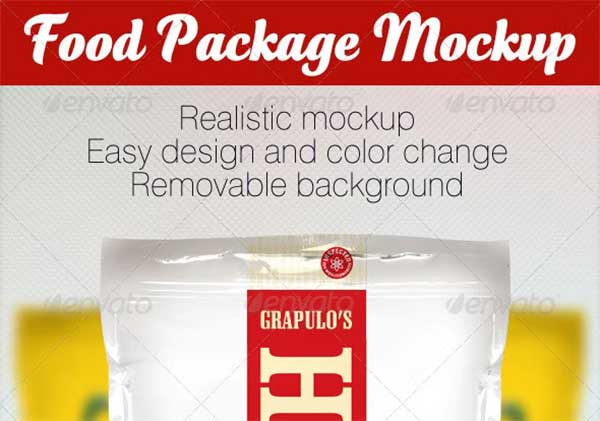 Sample Food Package Mockup