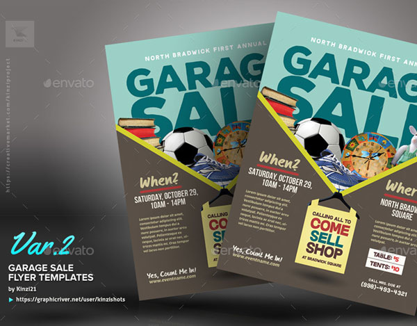 Sample Garage Sale Flyer Templates
