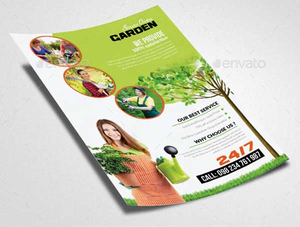 Sample Garden & Plantation Services Flyer Template