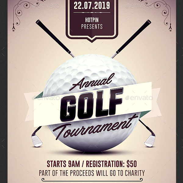 Sample Golf Tournament Event Flyer