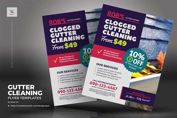 Sample Gutter Cleaning Flyer Templates