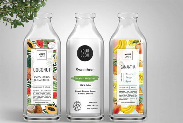 Sample Juice Bottle Label Template