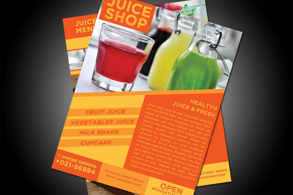 Sample Juice Flyer Template