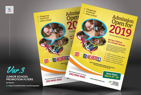 Sample Junior School Promotion Flyer
